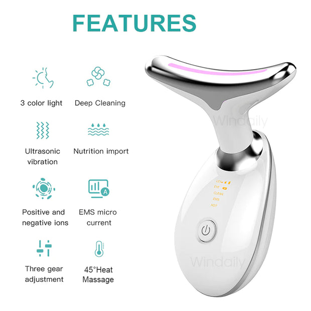 Face Massager - Anti Wrinkles Face Neck Massager, 4-in-1 Face Sculpting Device for Women