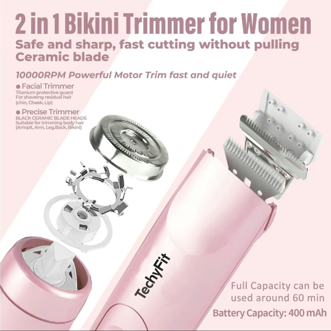 TECHYFIT™ 2 in 1 Bikini Trimmer For Women