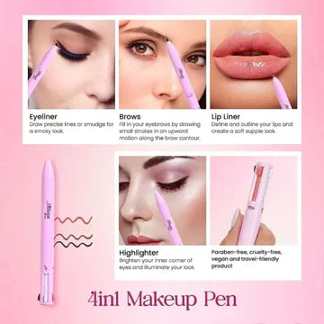 Efficient 4-in-1 Makeup Pen