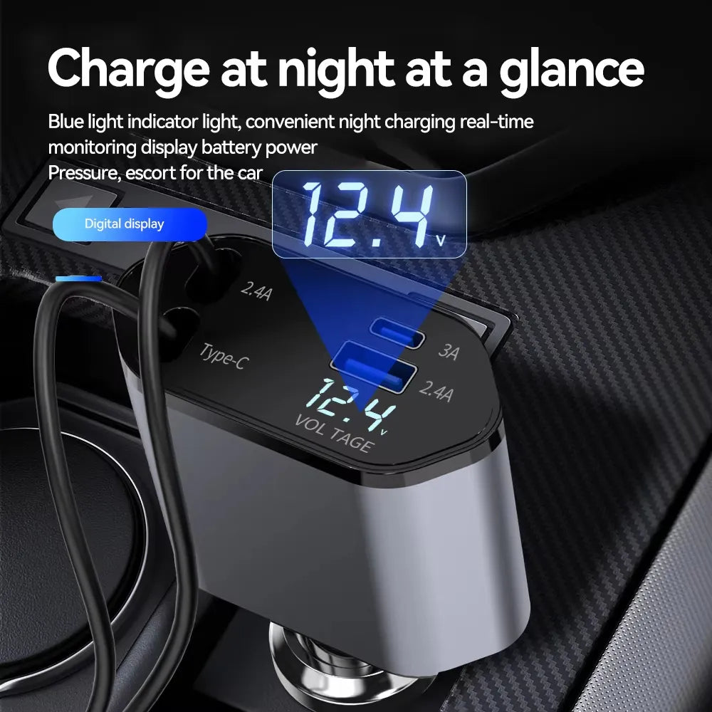 4-in-1 Car Phone Charger