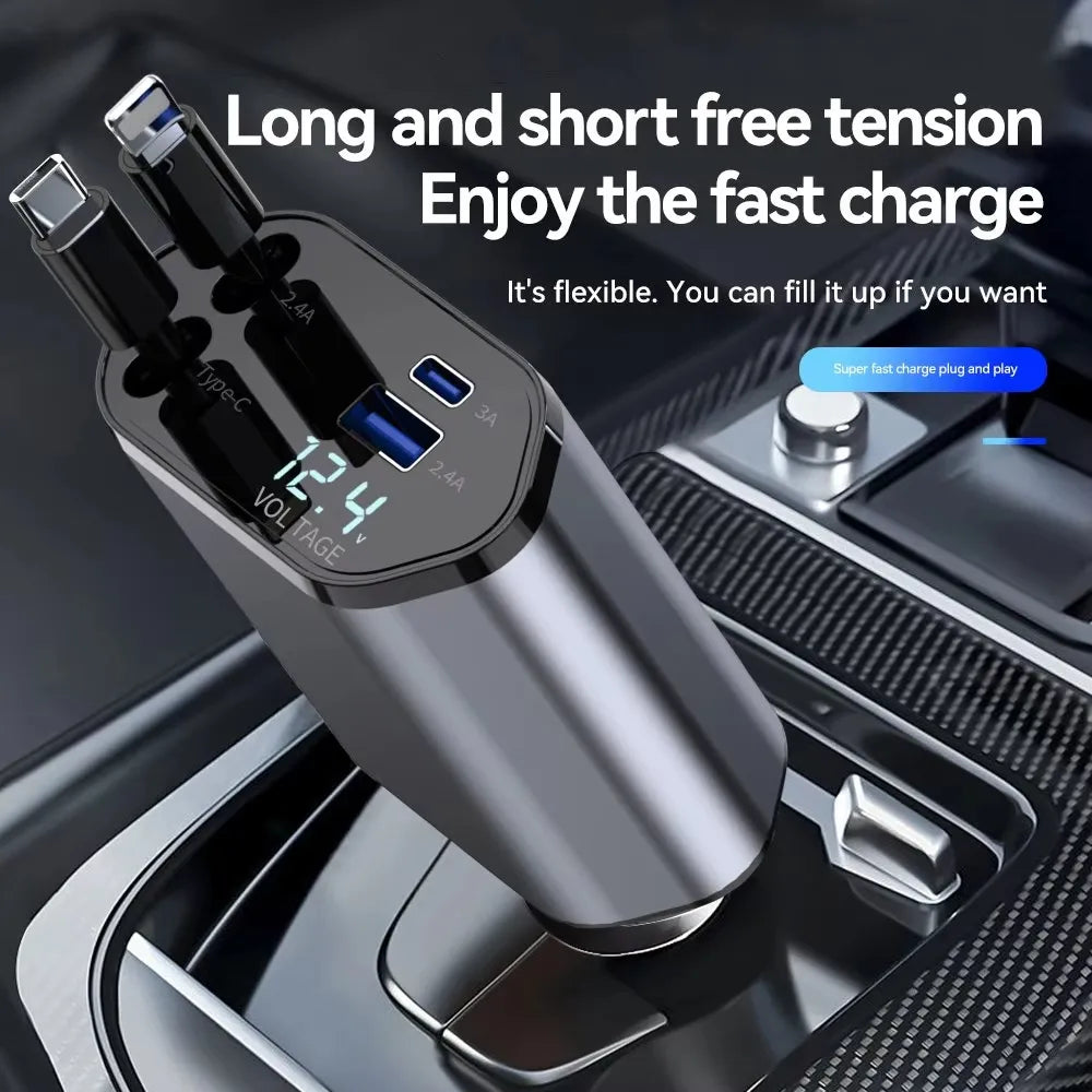 4-in-1 Car Phone Charger