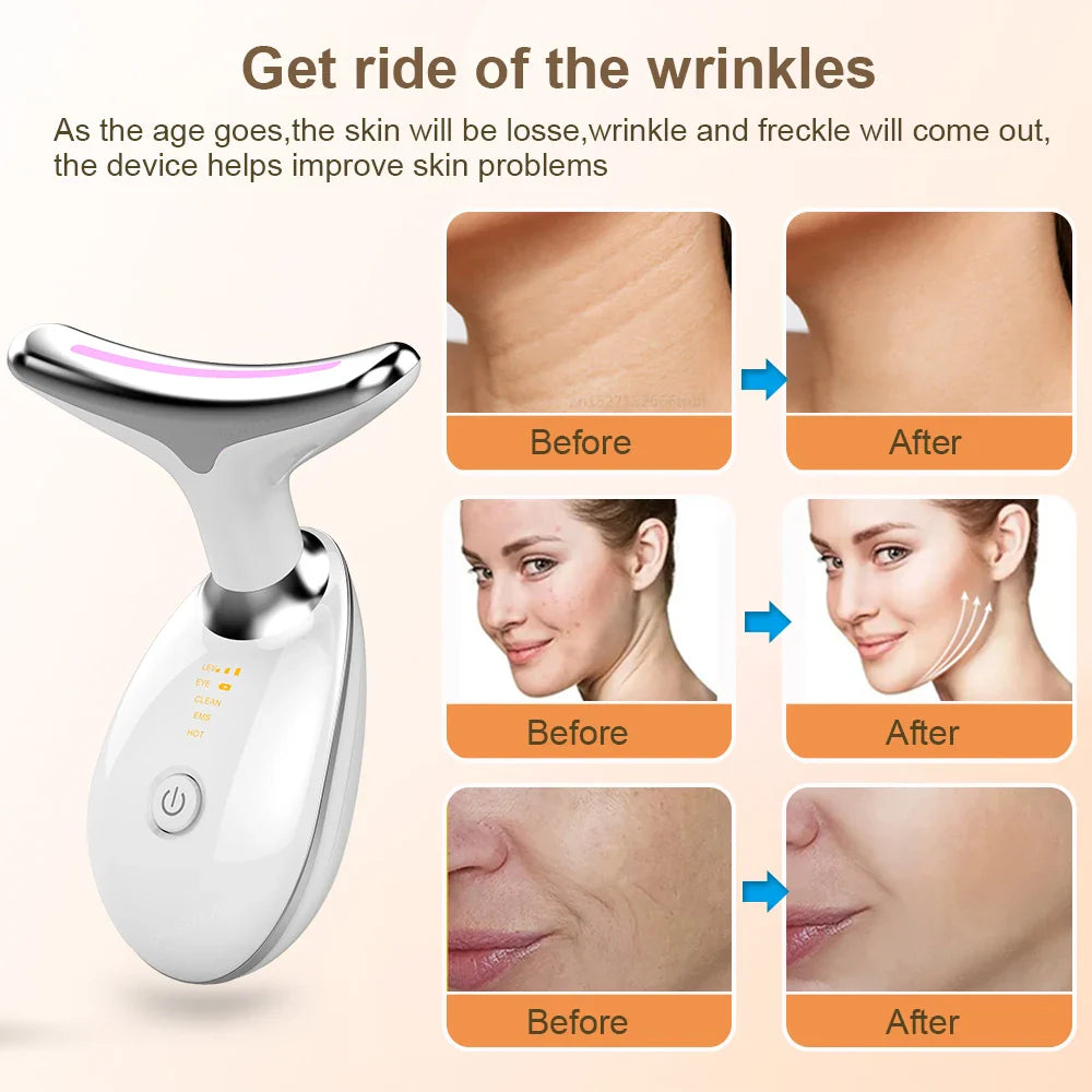 Anti Wrinkles Face Massager for Eye and Neck with 3 modes